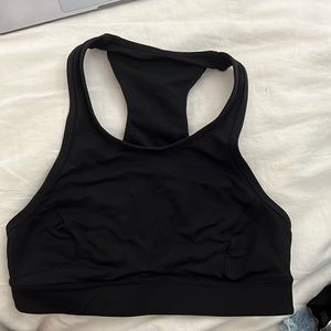 Black Lulu Lemon Sports Bra Top - 6